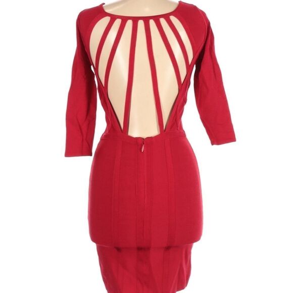 BEBE Cocktail Bandage Bodycon Dress - Picture 1 of 3